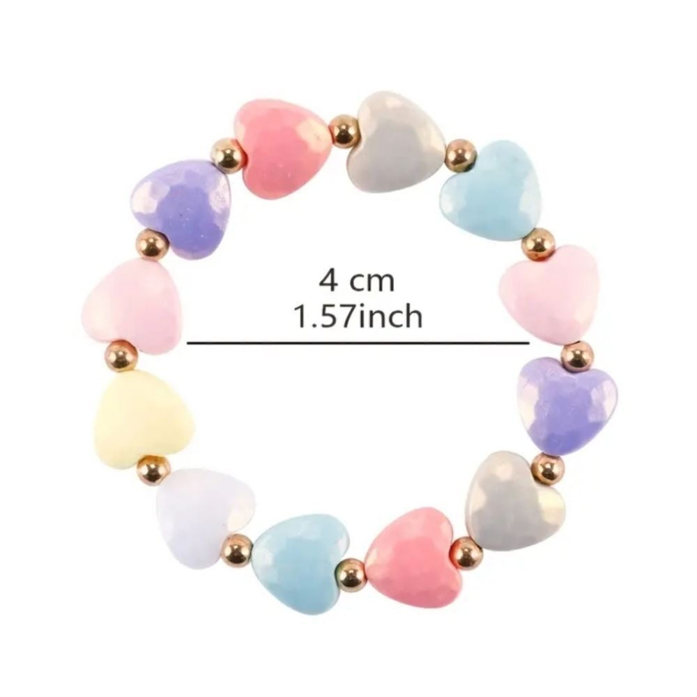 Girls Beaded Acrylic Colorful  Bracelet - Picture 7 of 9